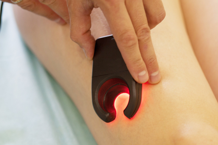 Varicose veins surgery, special lighting